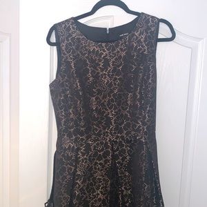Nine West Midi Dress (Black/Brown) Size: 12